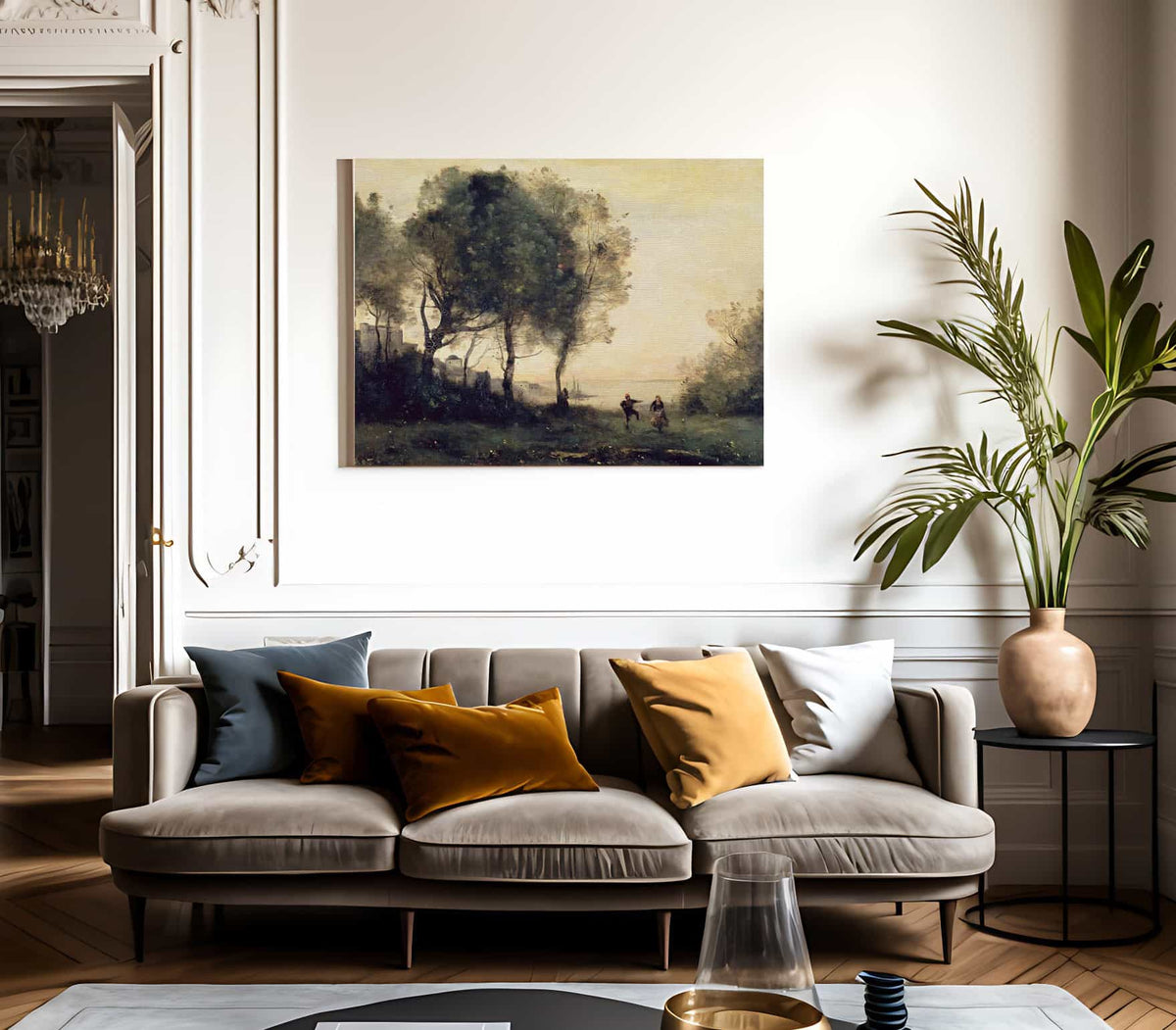 Souvenir Of Italy By Jean Baptiste Camille Corot Fine Art Print 2