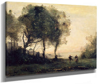Souvenir Of Italy By Jean Baptiste Camille Corot Fine Art Print 2