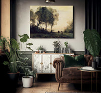 Souvenir Of Italy By Jean Baptiste Camille Corot Fine Art Print 2