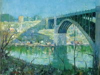Spring By Night By Harlem By River By Ernest By Lawson Fine Art Print 2