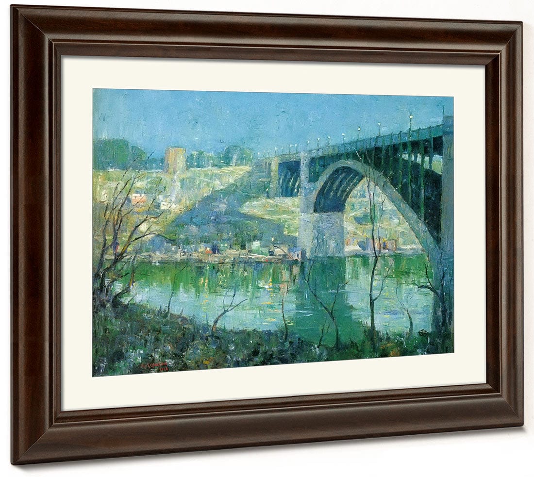 Spring By Night By Harlem By River By Ernest By Lawson Fine Art Print 2
