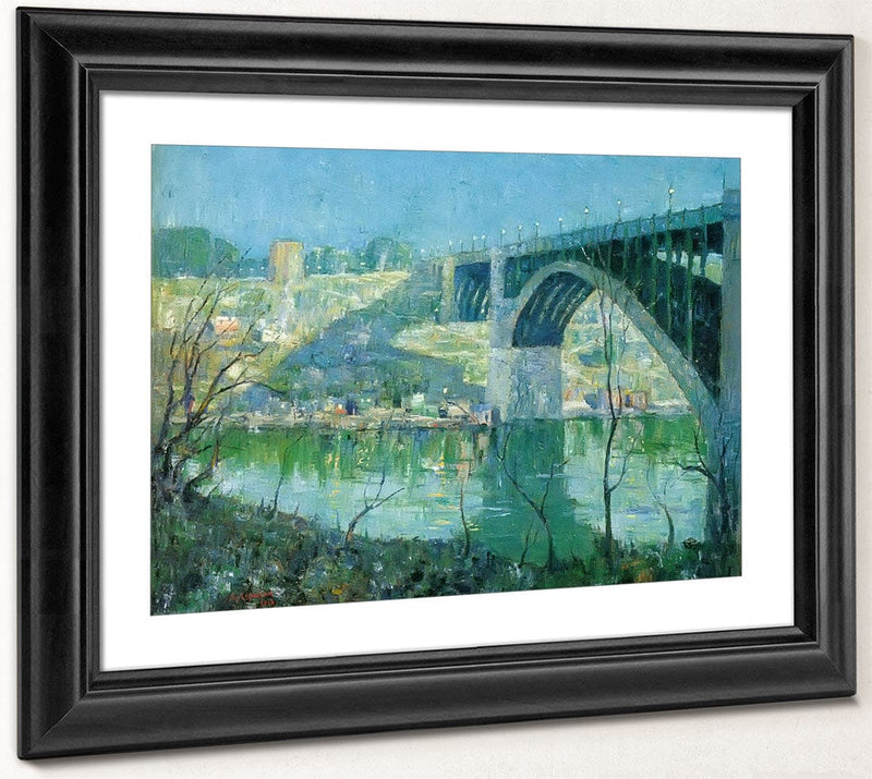 Spring By Night By Harlem By River By Ernest By Lawson Fine Art Print 2
