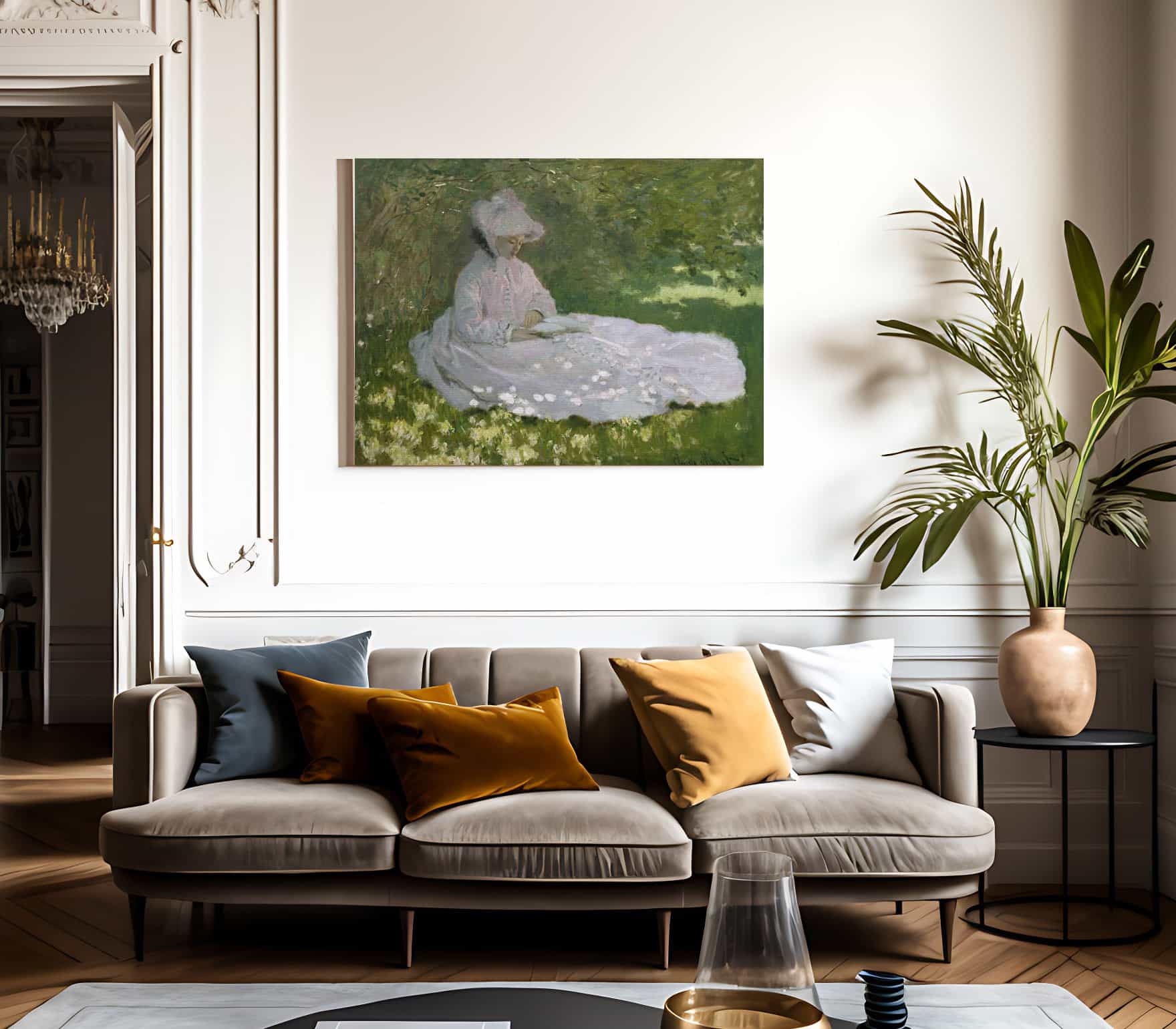 Springtime By Claude Monet Fine Art Print 2