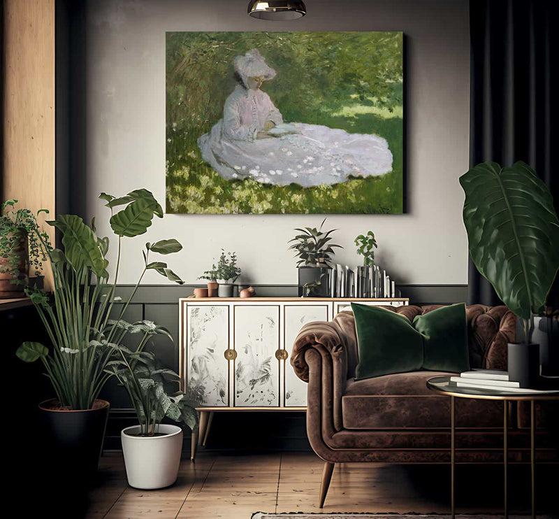 Springtime By Claude Monet Fine Art Print 2