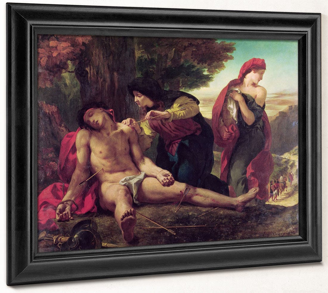 St. Sebastian By Ferdinand Victor Eugene Delacroix Fine Art Print 2