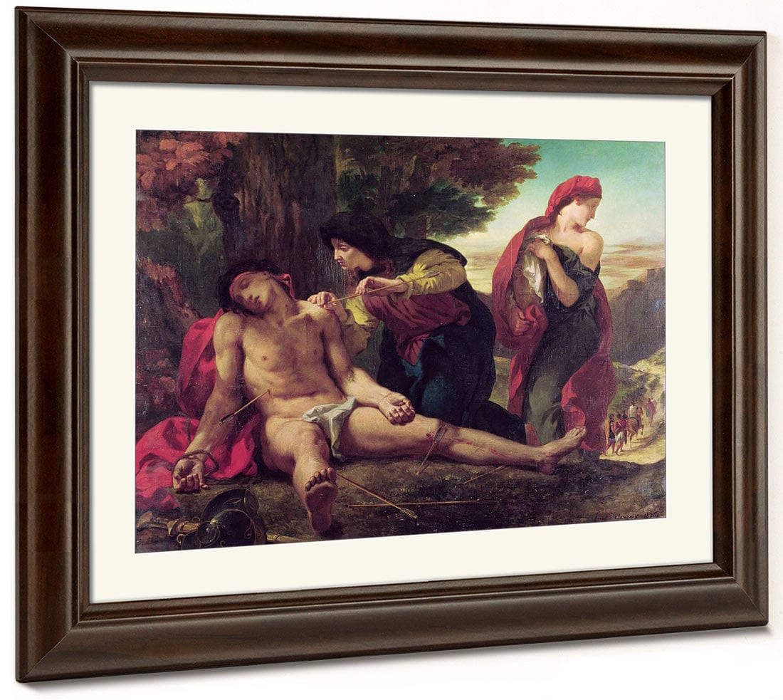 St. Sebastian By Ferdinand Victor Eugene Delacroix Fine Art Print 2