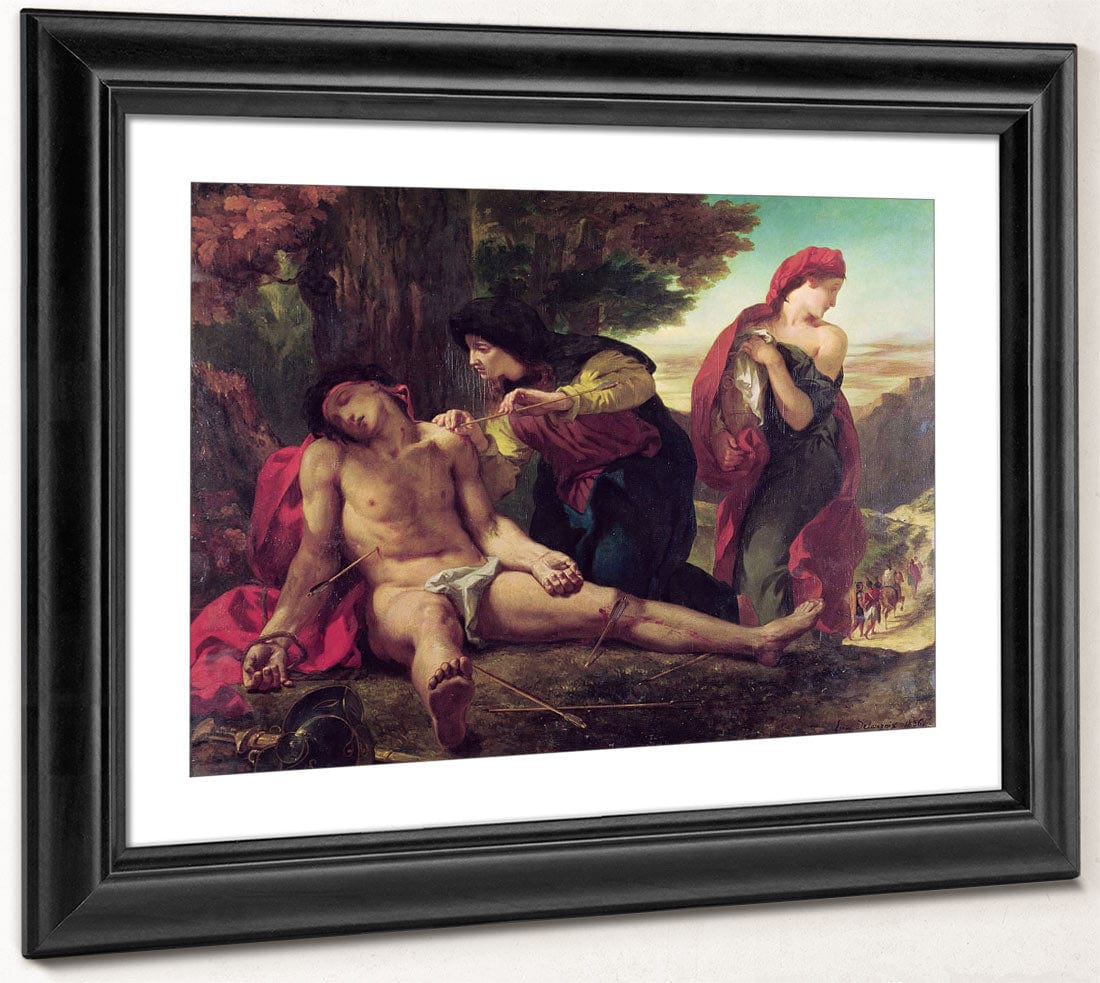 St. Sebastian By Ferdinand Victor Eugene Delacroix Fine Art Print 2