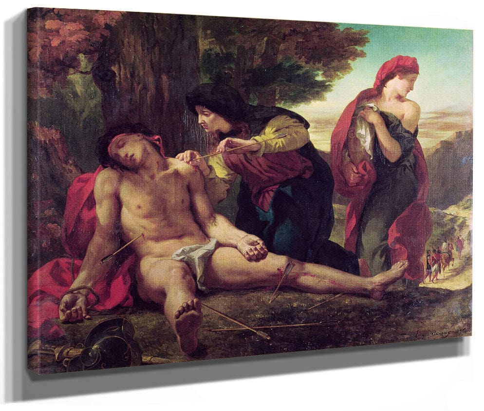 St. Sebastian By Ferdinand Victor Eugene Delacroix Fine Art Print 2