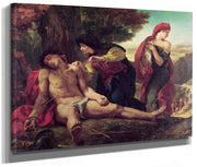 St. Sebastian By Ferdinand Victor Eugene Delacroix Fine Art Print 2