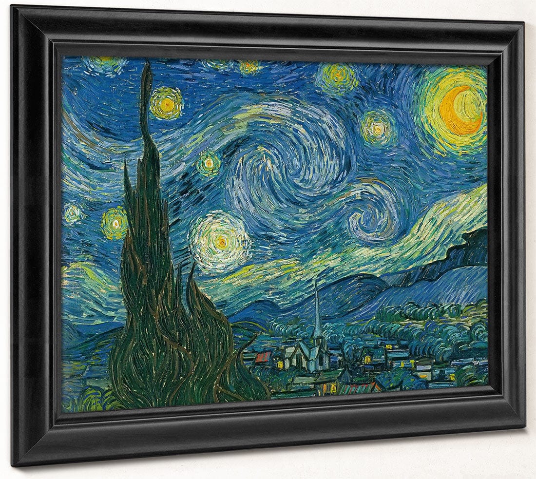 Starry By Night By Vincent By Van By Gogh Fine Art Print 2