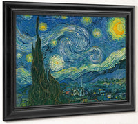 Starry By Night By Vincent By Van By Gogh Fine Art Print 2