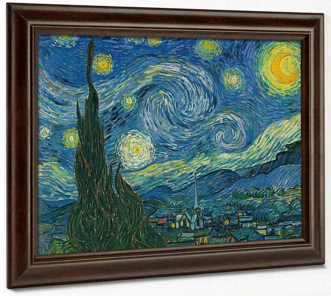 Starry By Night By Vincent By Van By Gogh Fine Art Print 2