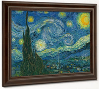 Starry By Night By Vincent By Van By Gogh Fine Art Print 2