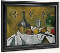 Still Life  Flask, Glass And Jugs By Paul Cezanne Fine Art Print 2