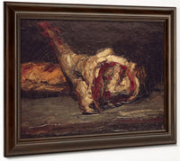 Still Life Of A Leg Of Mutton And Bread By Paul Cezanne Fine Art Print 2