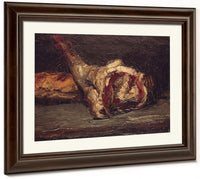Still Life Of A Leg Of Mutton And Bread By Paul Cezanne Fine Art Print 2