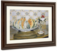 Still Life Of A Melon And A Vase Of Flowers 1 By Pierre Auguste Renoir Fine Art Print 2
