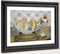 Still Life Of A Melon And A Vase Of Flowers 1 By Pierre Auguste Renoir Fine Art Print 2