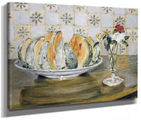 Still Life Of A Melon And A Vase Of Flowers 1 By Pierre Auguste Renoir Fine Art Print 2