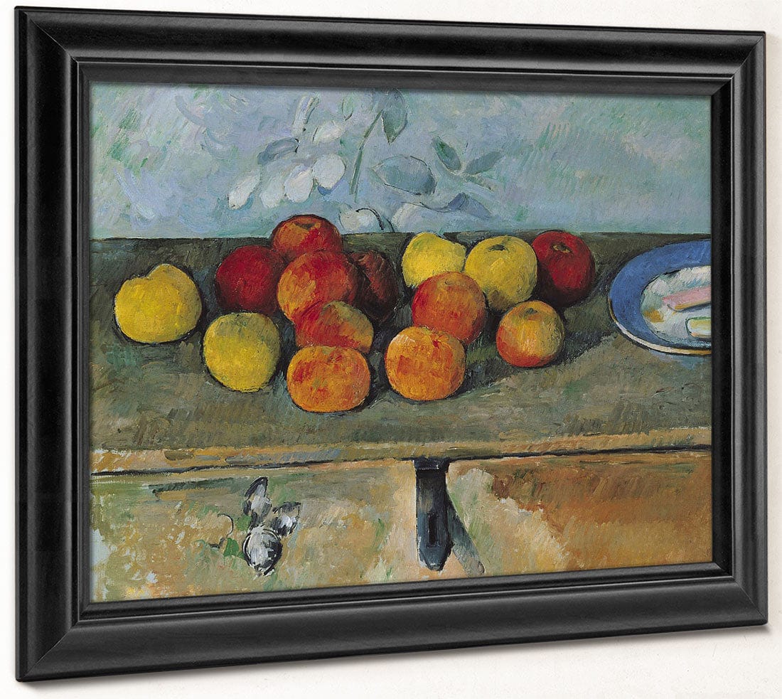 Still Life Of Apples And Biscuits By Paul Cezanne Fine Art Print 2