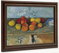 Still Life Of Apples And Biscuits By Paul Cezanne Fine Art Print 2