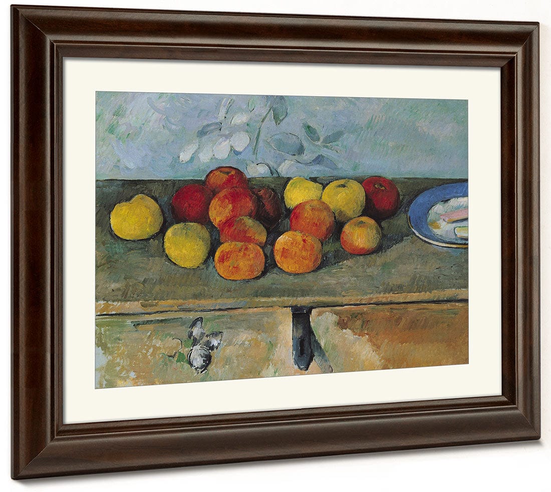 Still Life Of Apples And Biscuits By Paul Cezanne Fine Art Print 2