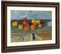 Still Life Of Apples And Biscuits By Paul Cezanne Fine Art Print 2