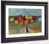 Still Life Of Apples And Biscuits By Paul Cezanne Fine Art Print 2