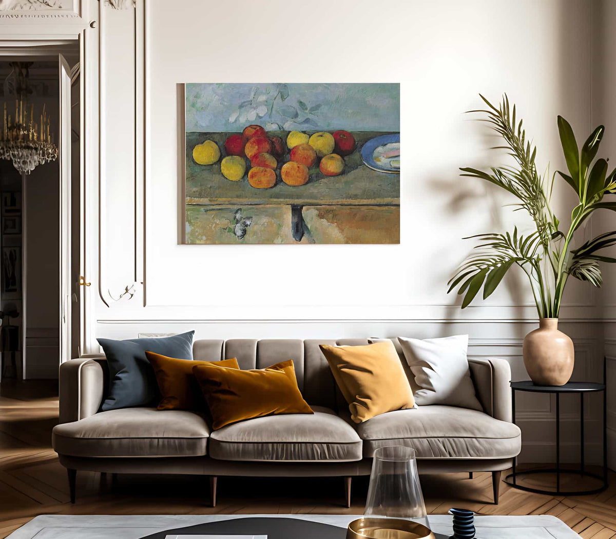 Still Life Of Apples And Biscuits By Paul Cezanne Fine Art Print 2