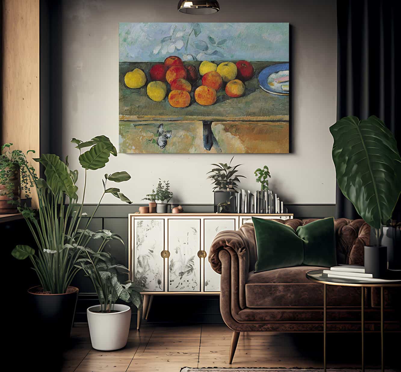 Still Life Of Apples And Biscuits By Paul Cezanne Fine Art Print 2