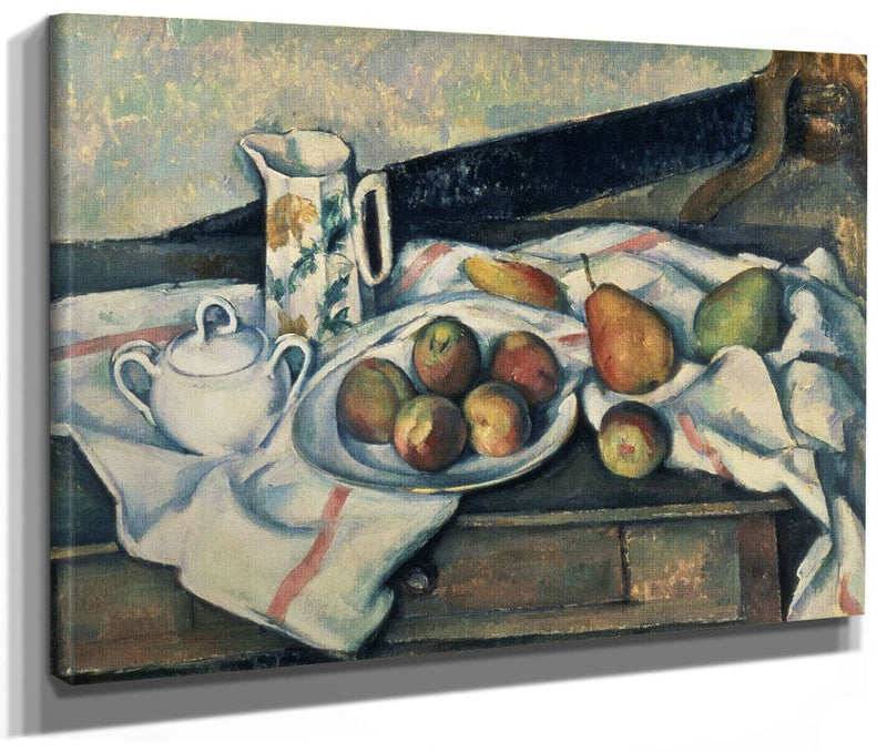Still Life Of Peaches And Pears 1 By Paul Cezanne Fine Art Print 2