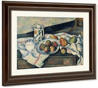 Still Life Of Peaches And Pears By Paul Cezanne Fine Art Print 2