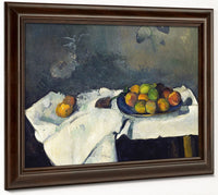 Still Life Plate Of Peaches By Paul Cezanne Fine Art Print 2