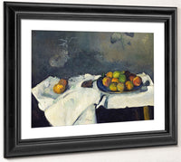 Still Life Plate Of Peaches By Paul Cezanne Fine Art Print 2