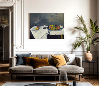 Still Life Plate Of Peaches By Paul Cezanne Fine Art Print 2