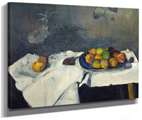 Still Life Plate Of Peaches By Paul Cezanne Fine Art Print 2
