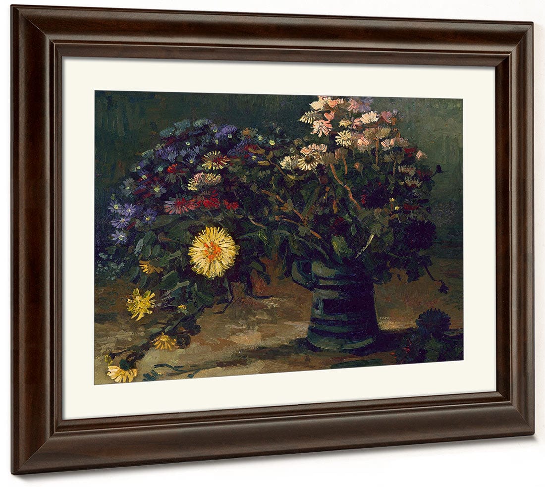 Still Life With A Bouquet Of Daisies By Vincent Van Gogh Fine Art Print 2