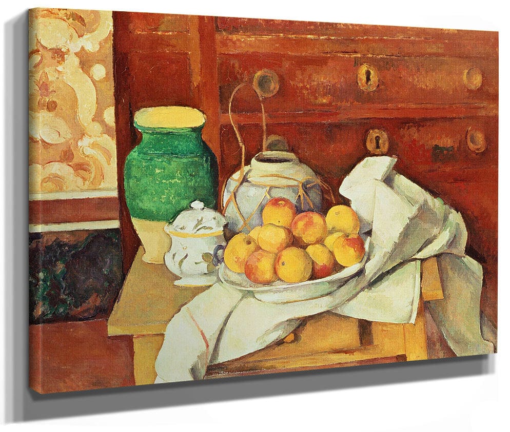 Still Life With A Chest Of Drawers By Paul Cezanne Fine Art Print 2