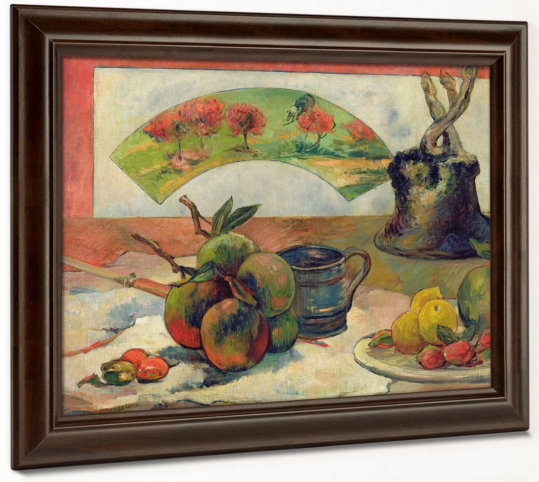 Still Life With A Fan By Paul Gauguin Fine Art Print 2