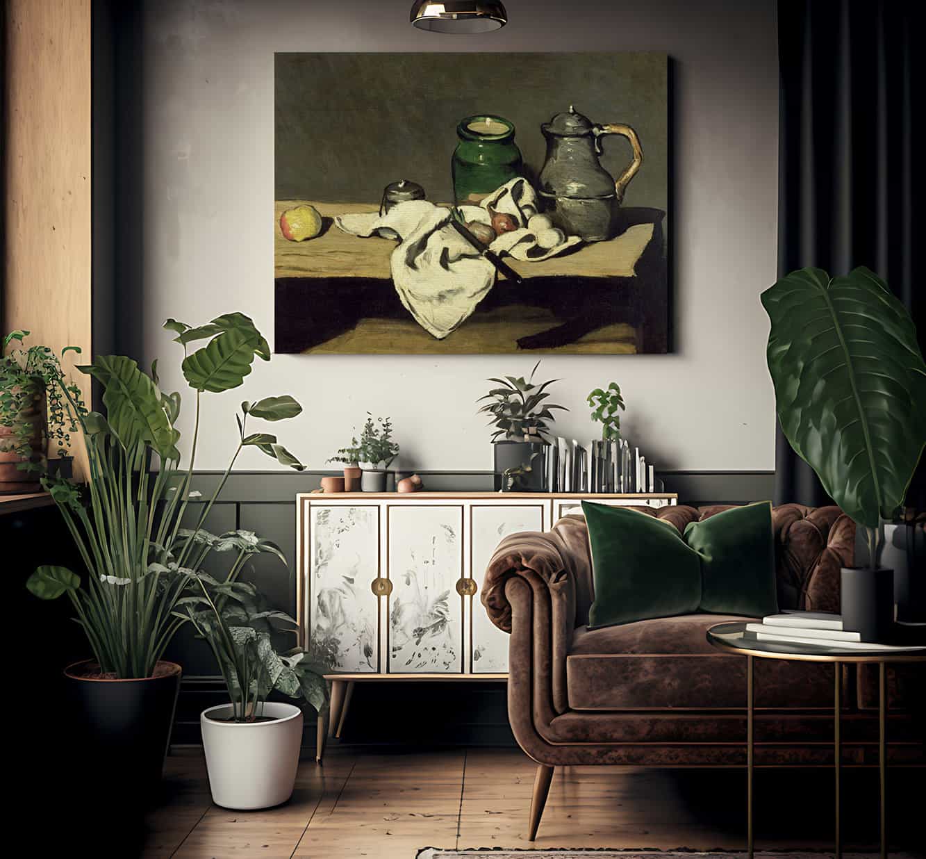 Still Life With A Kettle By Paul Cezanne Fine Art Print 2