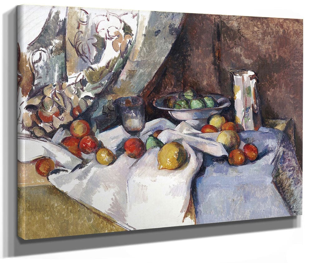 Still Life With Apples 1 By Paul Cezanne Fine Art Print 2