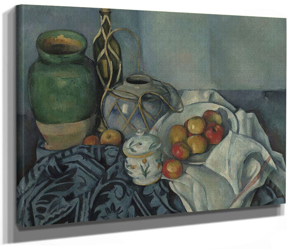 Still Life With Apples 2 By Paul Cezanne Fine Art Print 2