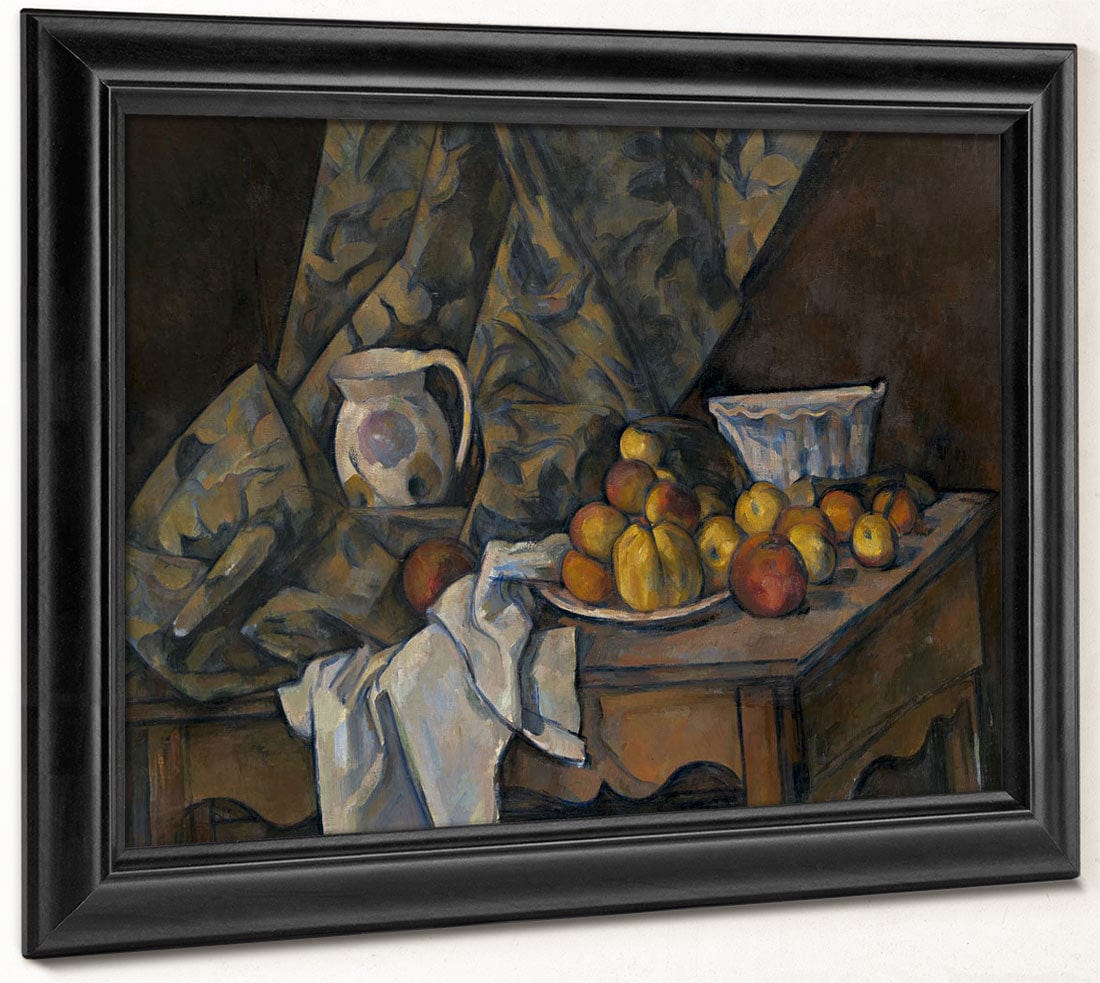 Still Life With Apples And Peaches By Paul Cezanne Fine Art Print 2