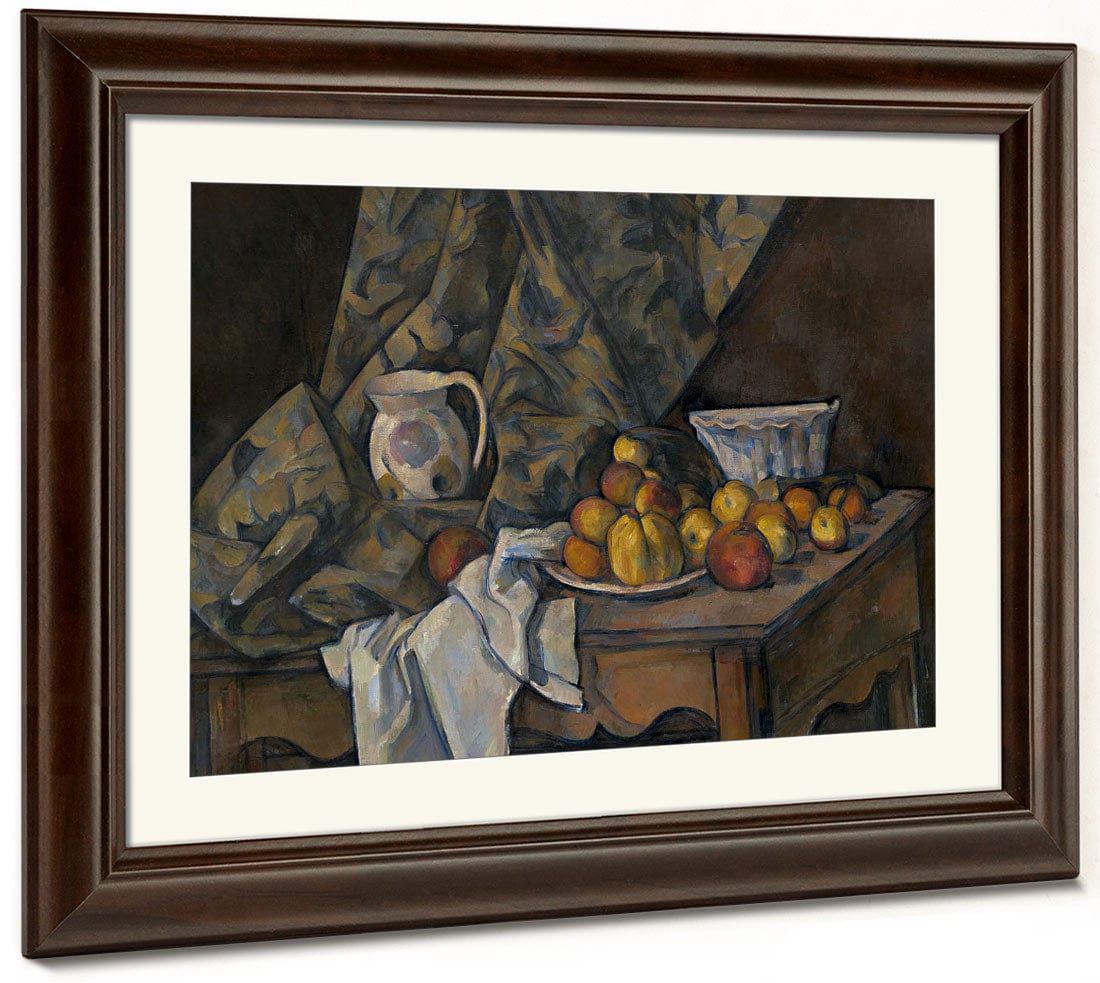 Still Life With Apples And Peaches By Paul Cezanne Fine Art Print 2