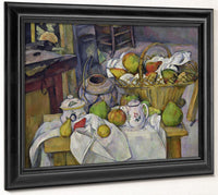 Still Life With Basket By Paul Cezanne Fine Art Print 2