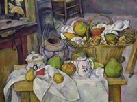 Still Life With Basket By Paul Cezanne Fine Art Print 2
