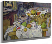 Still Life With Basket By Paul Cezanne Fine Art Print 2
