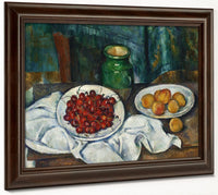 Still Life With Cherries And Peaches By Paul Cezanne Fine Art Print 2