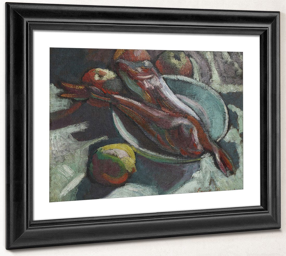 Still Life With Fish By Emile Bernard Fine Art Print 2