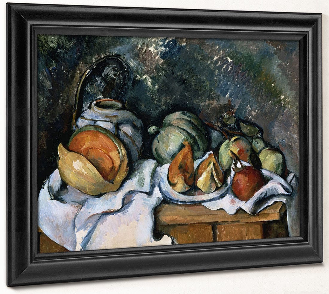 Still Life With Fruits And A Ginger Pot By Paul Cezanne Fine Art Print 2